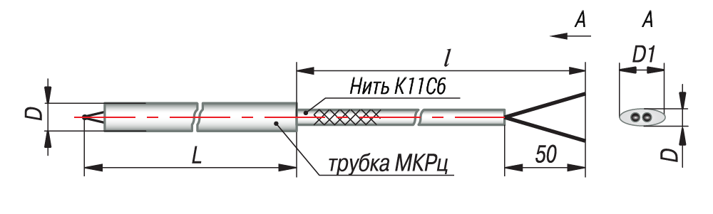 Преобразователи термоэлектрические ОВЕН ДТПК(ХА), ОВЕН ДТПL(ХК) бескорпусные Преобразователи термоэлектрические ОВЕН ДТПК(ХА), ОВЕН ДТПL(ХК) бескорпусные