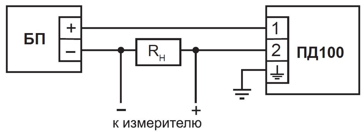 Схема подключения ПД100 Схема подключения ПД100